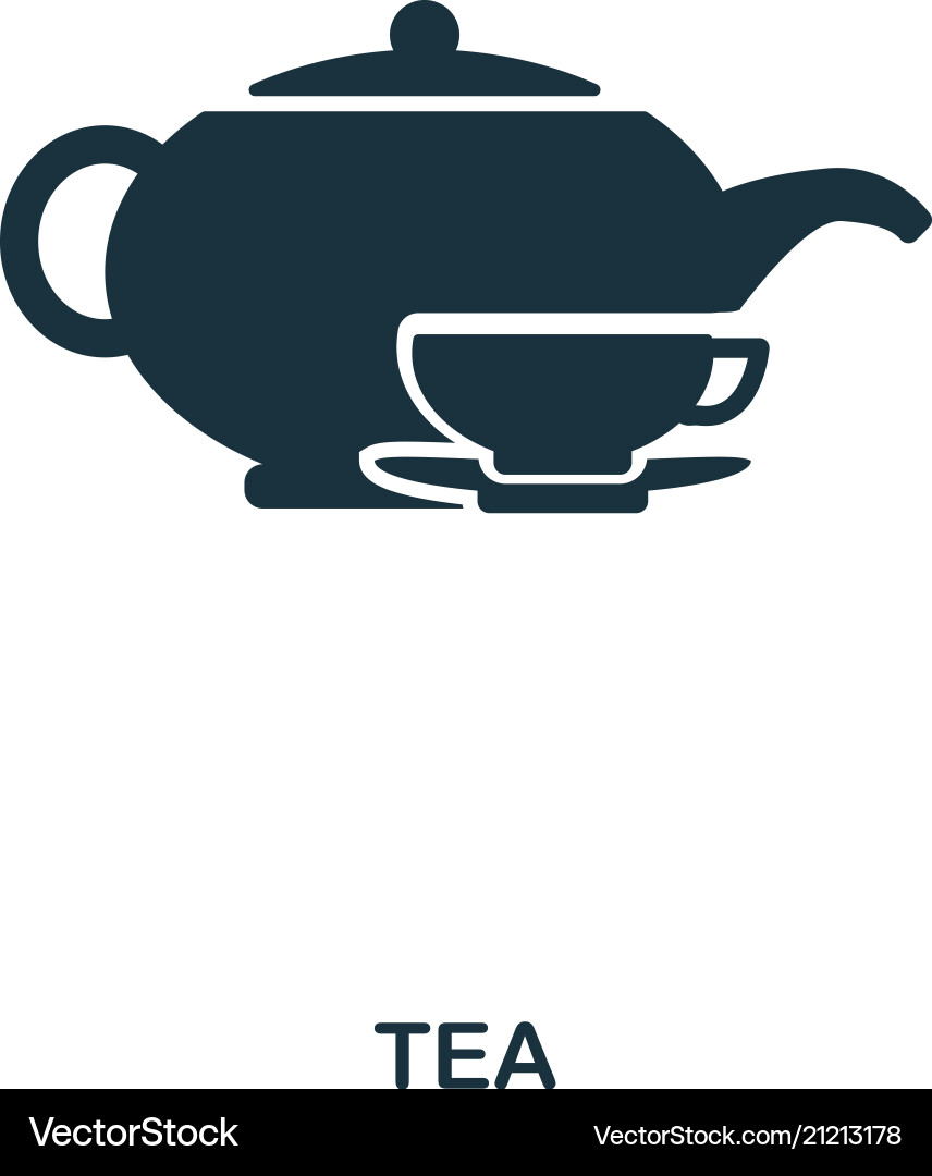 Tea icon line style design ui Vector Image