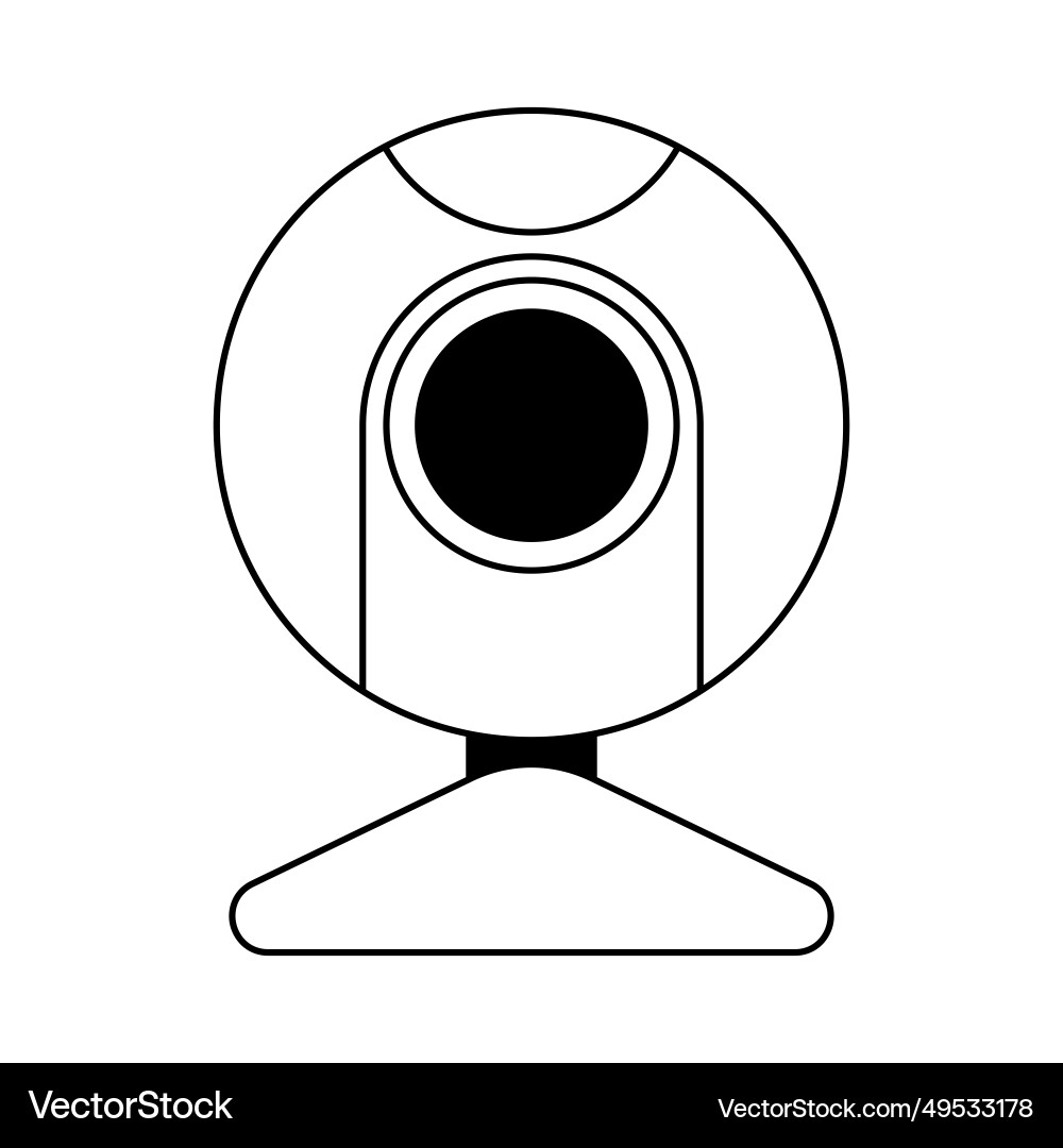 Web camera computer equipment Web camera computer equipment vector image