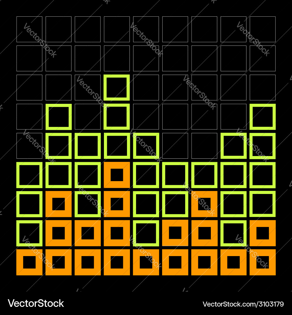 Abstract composition with squares vector image
