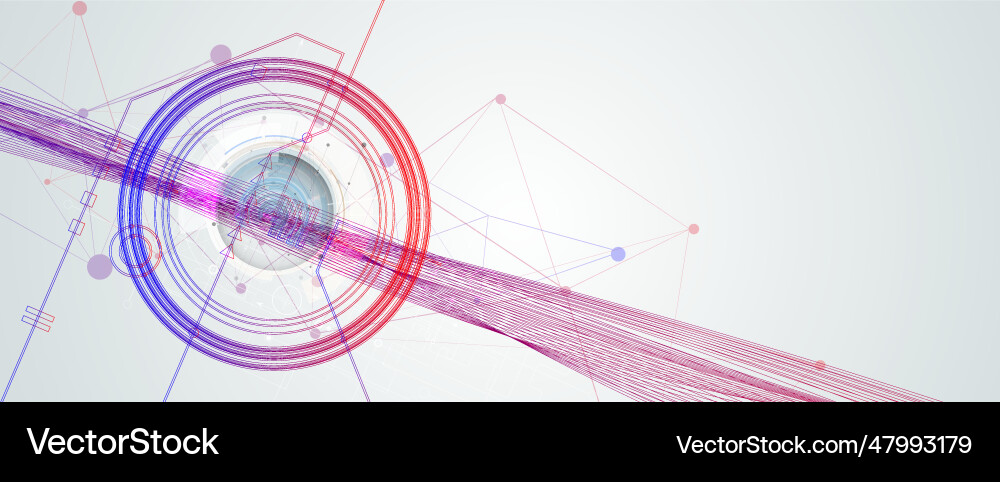 Abstract futuristic fade computer technology Vector Image