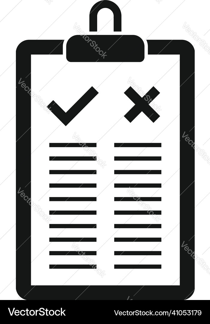 Clipboard compare icon simple scale Clipboard compare icon simple scale vector image