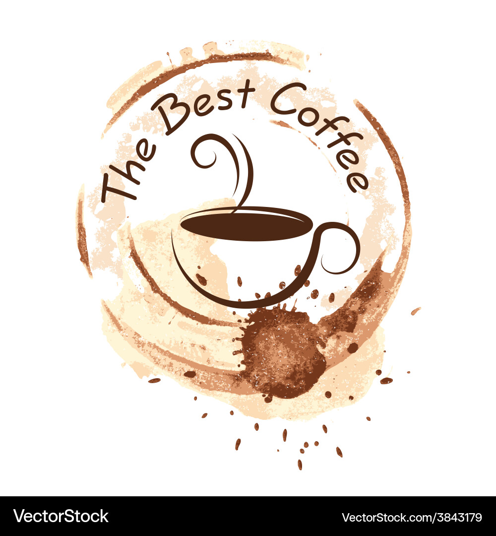 Coffee design over background Royalty Free Vector Image