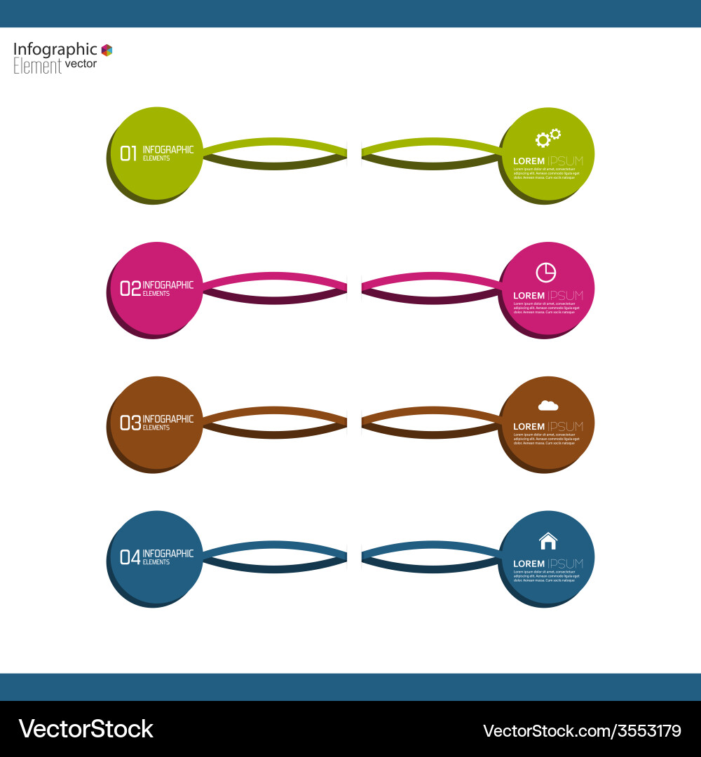 Comparative chart with templates for presentation vector image