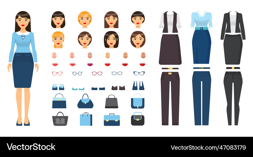 Constructor with changeable elements collection Vector Image