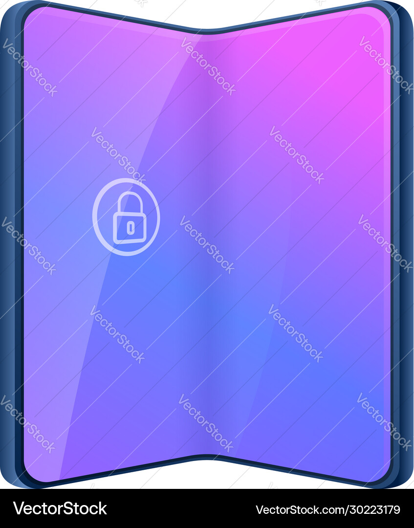 Faltbare Handy-Icon Cartoon Stil Faltbare Handy-Icon Cartoon Stil vektorbild