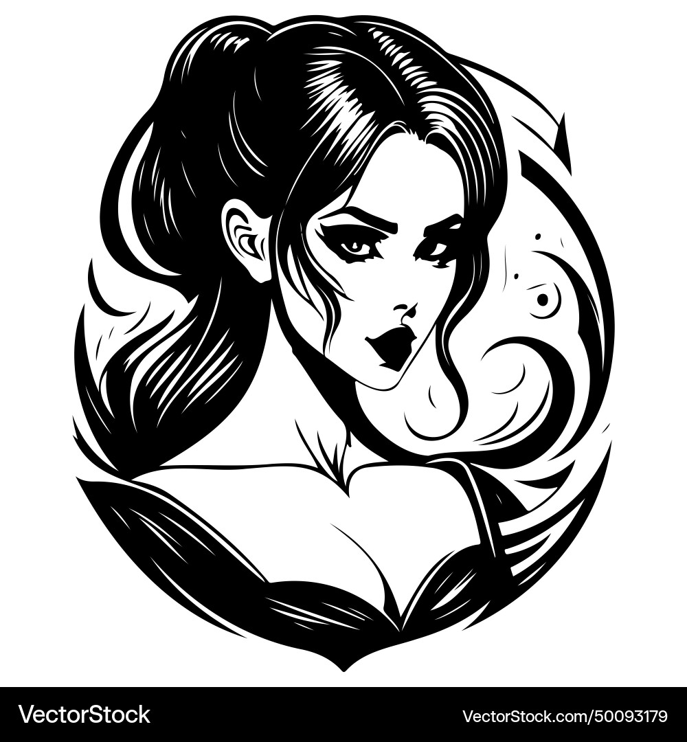 Halloween beautiful girl vampire scary sketch draw Halloween beautiful girl vampire scary sketch draw vector image