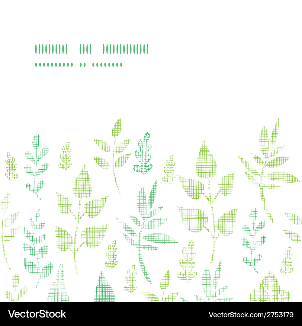 Spring Leaf Textured Frame Vector Image