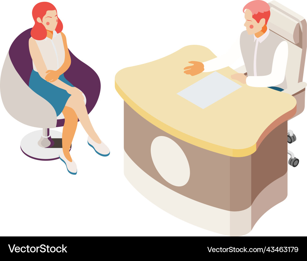 Talk show interview composition Vector Image