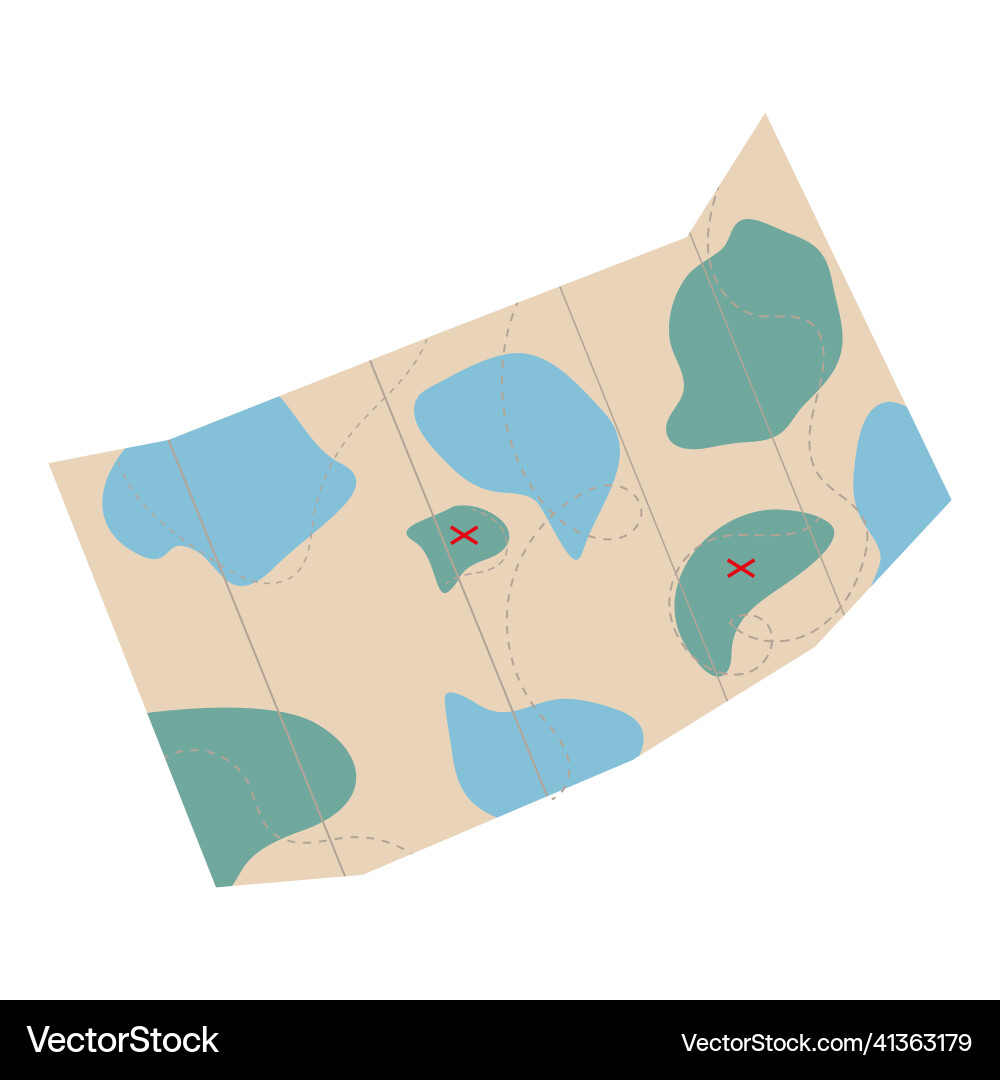 Travel map on a white background for web design Vector Image
