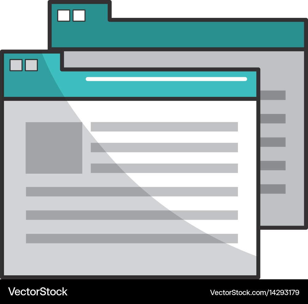Virtual folder with file documents saved Vector Image