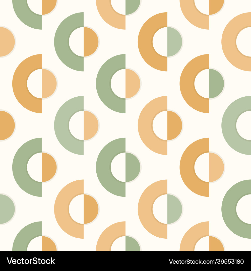 Abstract circle geometric shape seamless pattern Abstract circle geometric shape seamless pattern vector image