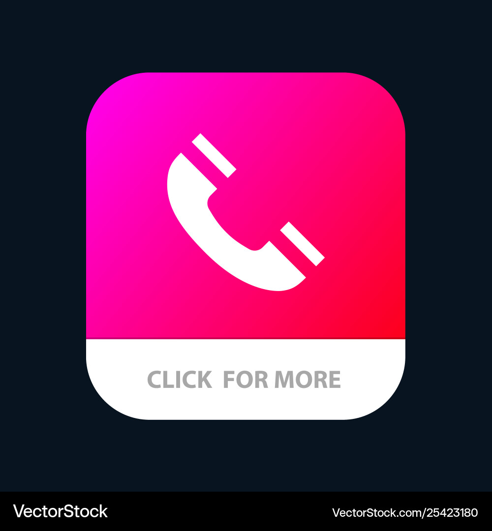 Call interface phone ui mobile app button android Call interface phone ui mobile app button android Vector Image