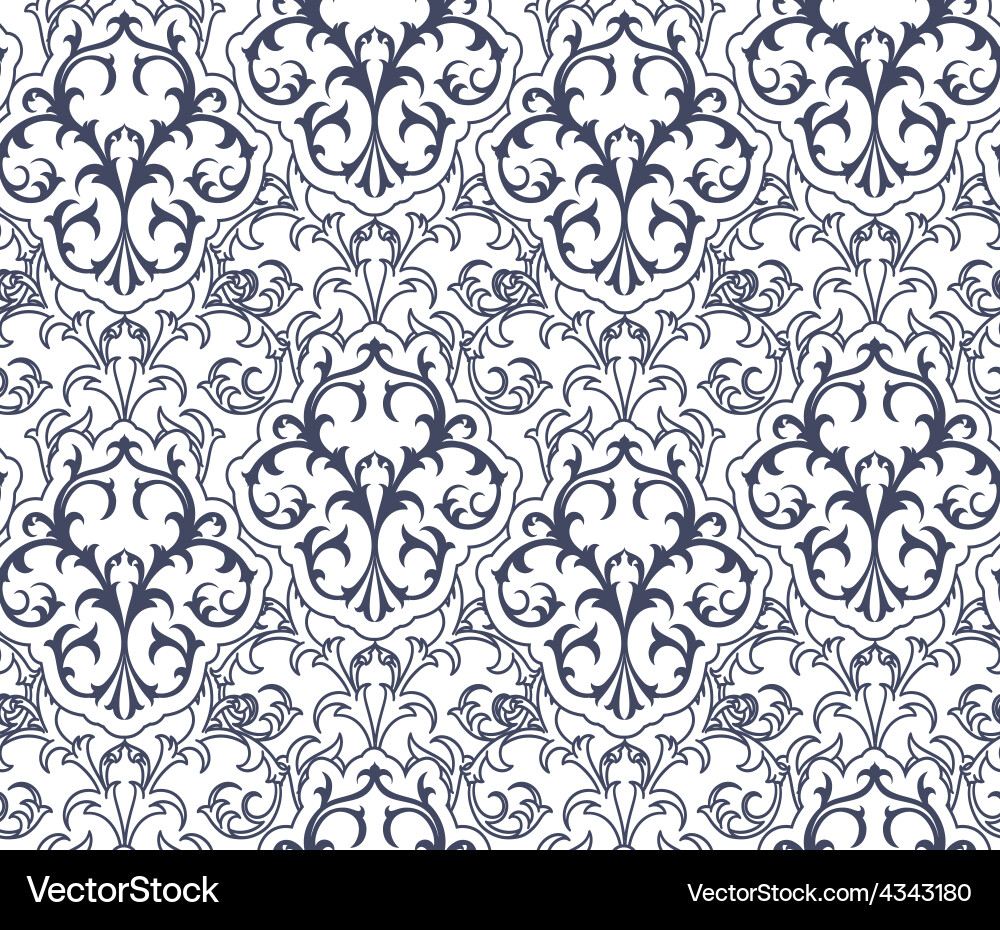Damask pattern Vector Image