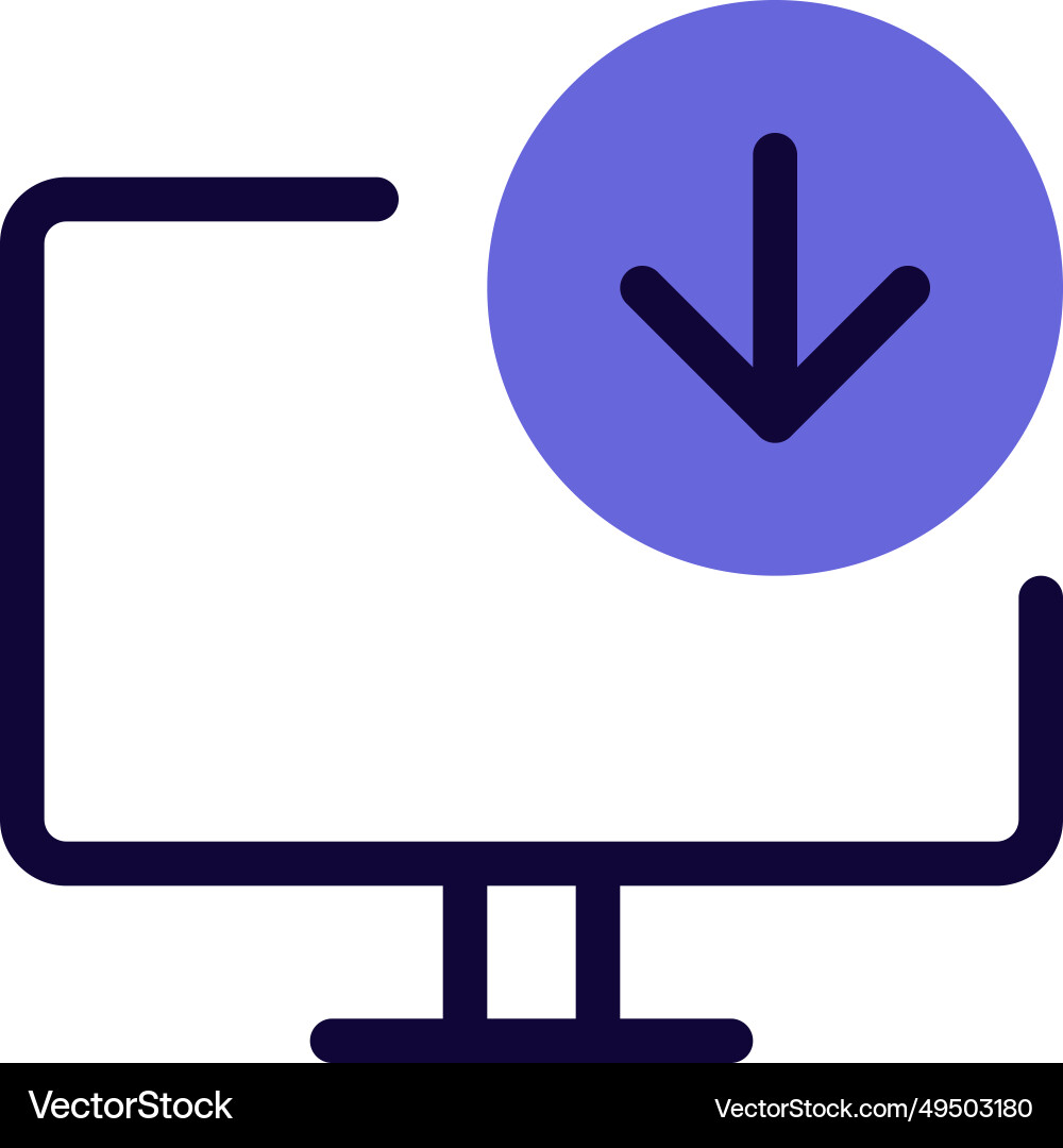 Obtaining information from desktop setting Vector Image
