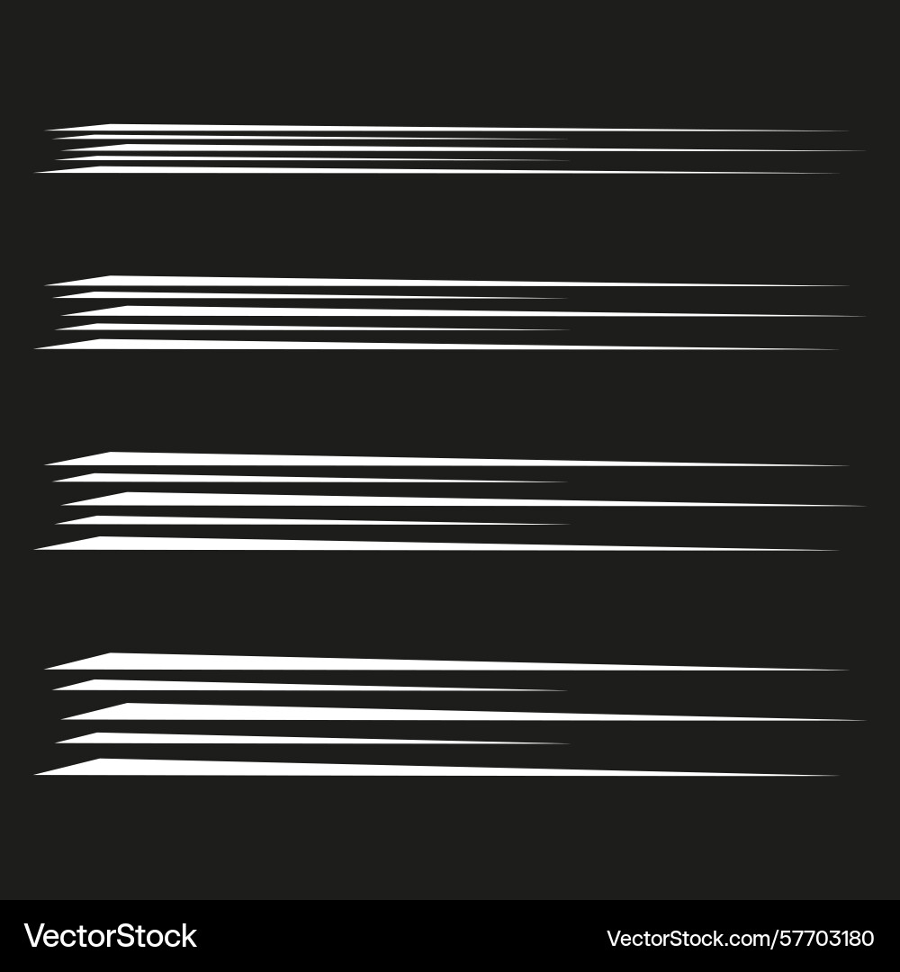 Parallel line stripes speed motion effect vector image