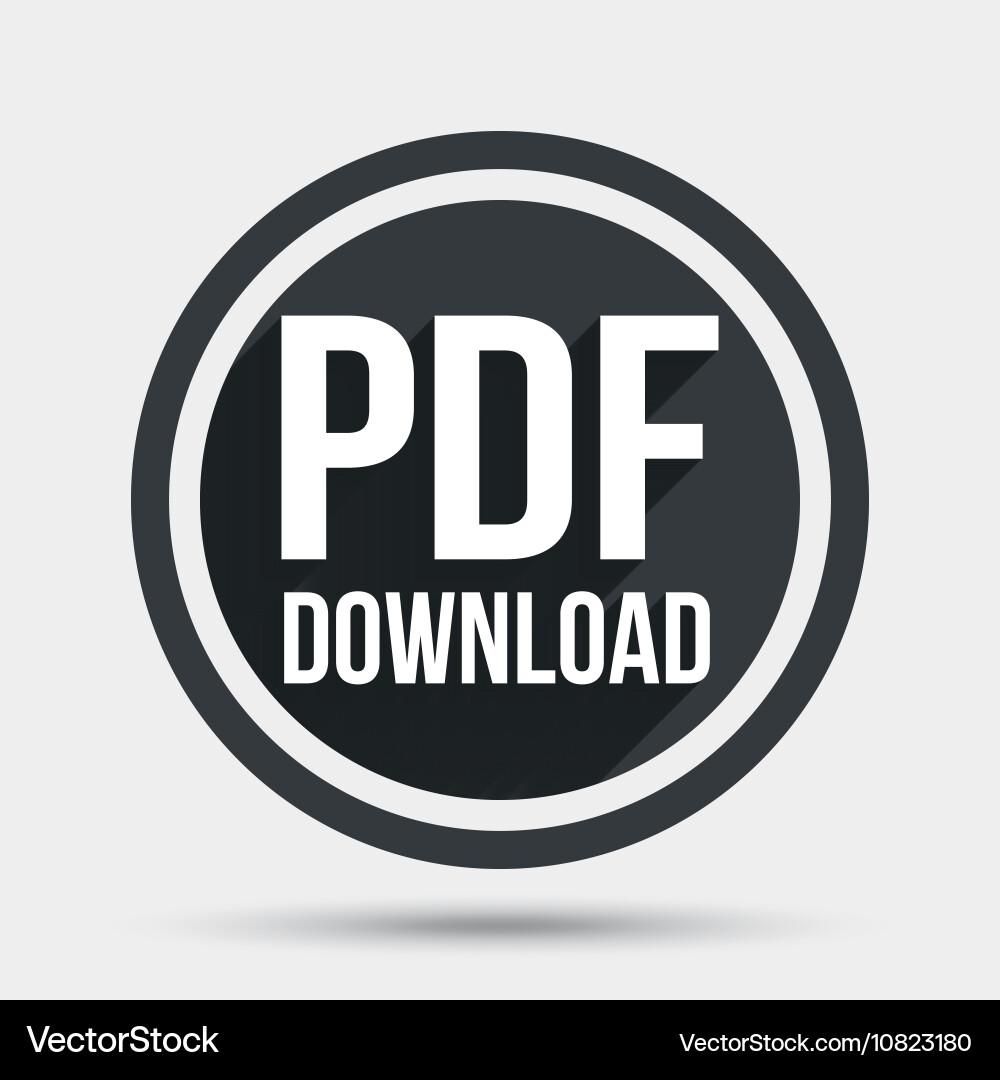 Pdf download icon upload file button vector image