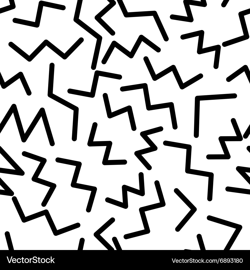 Seamless pattern in memphis style 1 vector image