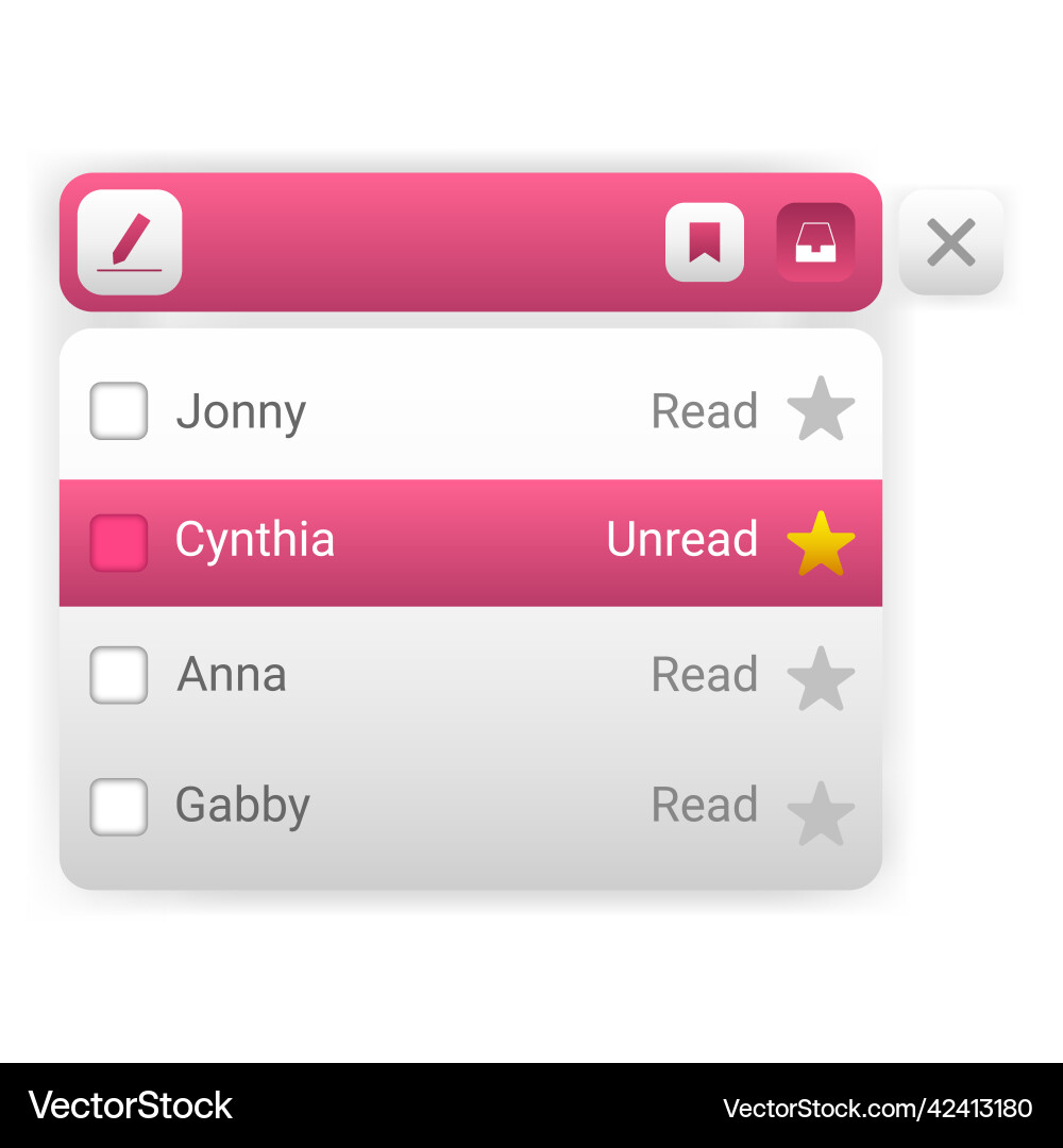 User interface pop up message chatting application Vector Image