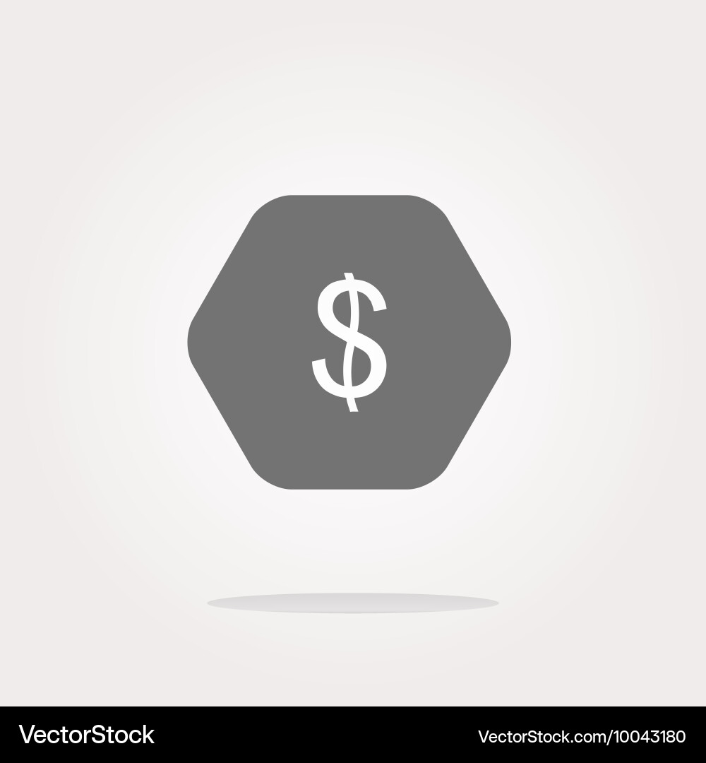 Web icon cloud with dollars money sign Vector Image