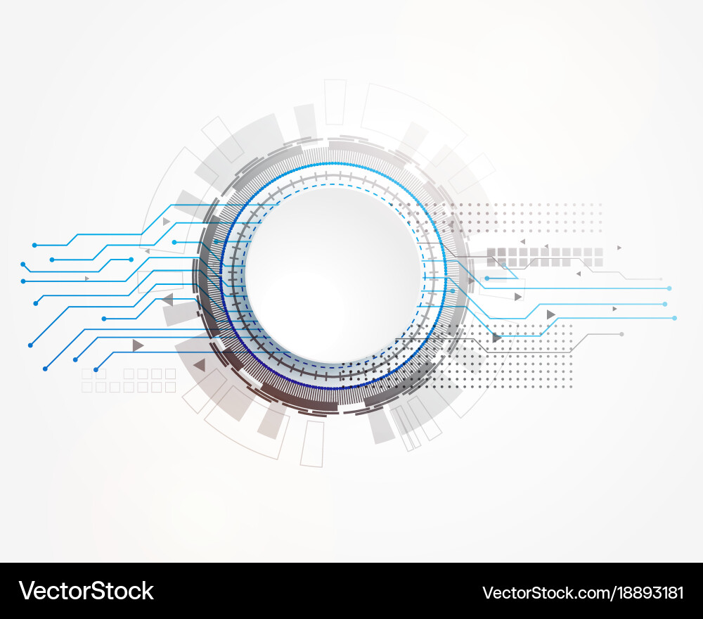 Abstract technology background with circuit board vector image