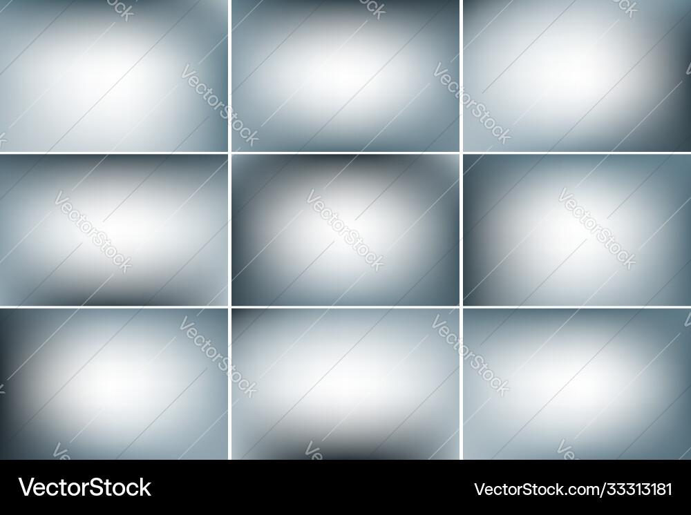 Blaue graue Farbbanner Gradienten Hintergrund Vektorbild