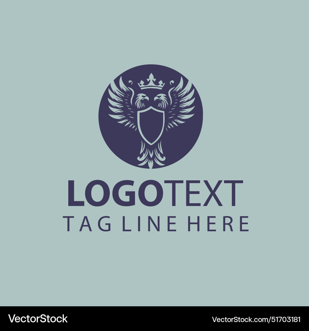 Eagle shield logo Royalty Free Vector Image - VectorStock