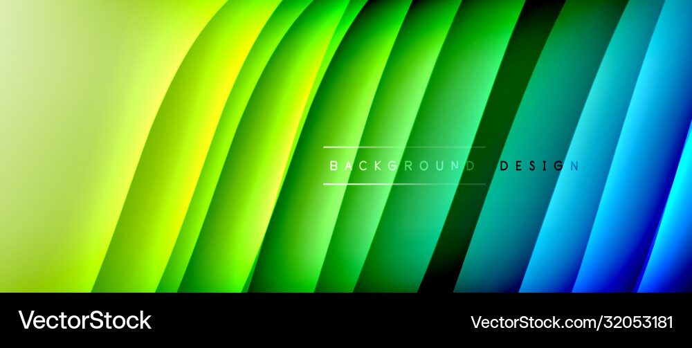Fluid gradient waves with shadow lines and glowing Fluid gradient waves with shadow lines and glowing Vector Image