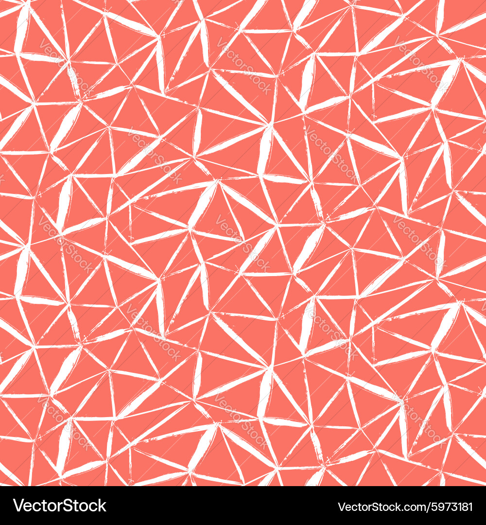 Geometric Red Triangle Pattern vector image