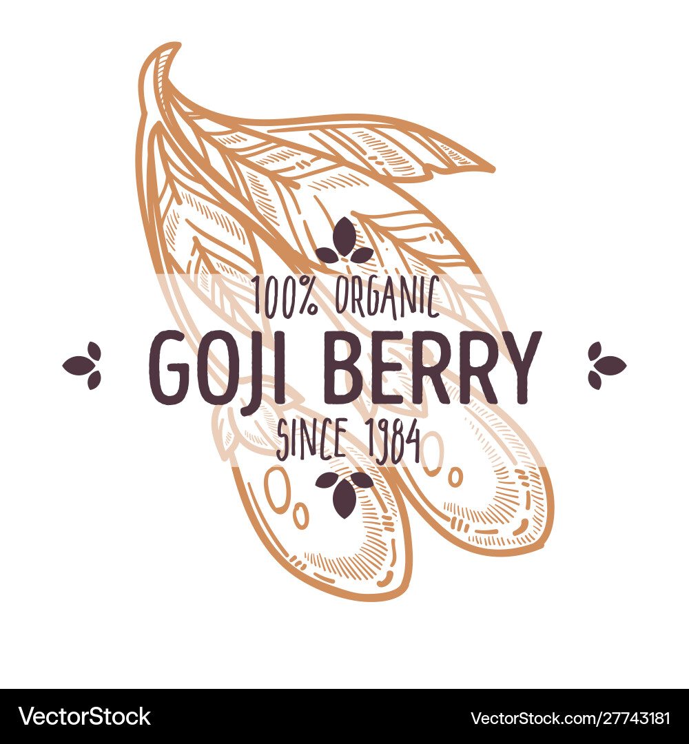 Goji Beere isoliert Ikone Bio exotische Lebensmittel Goji Beere isoliert Ikone Bio exotische Lebensmittel vektorbild
