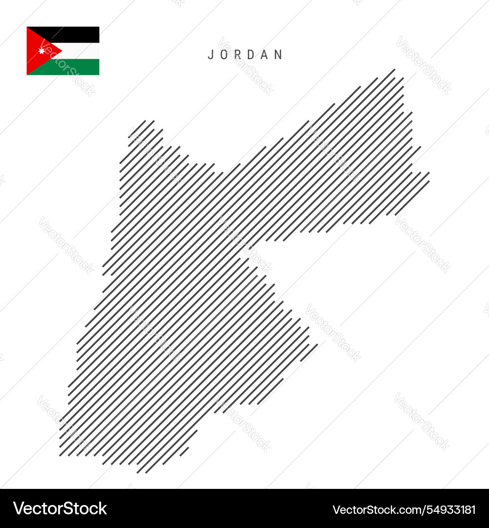 Jordan map from pattern of black slanted parallel Vector Image