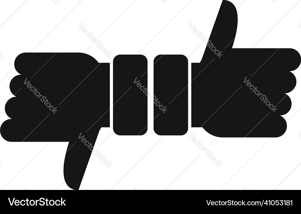 Like unlike comparison icon simple scale vector image