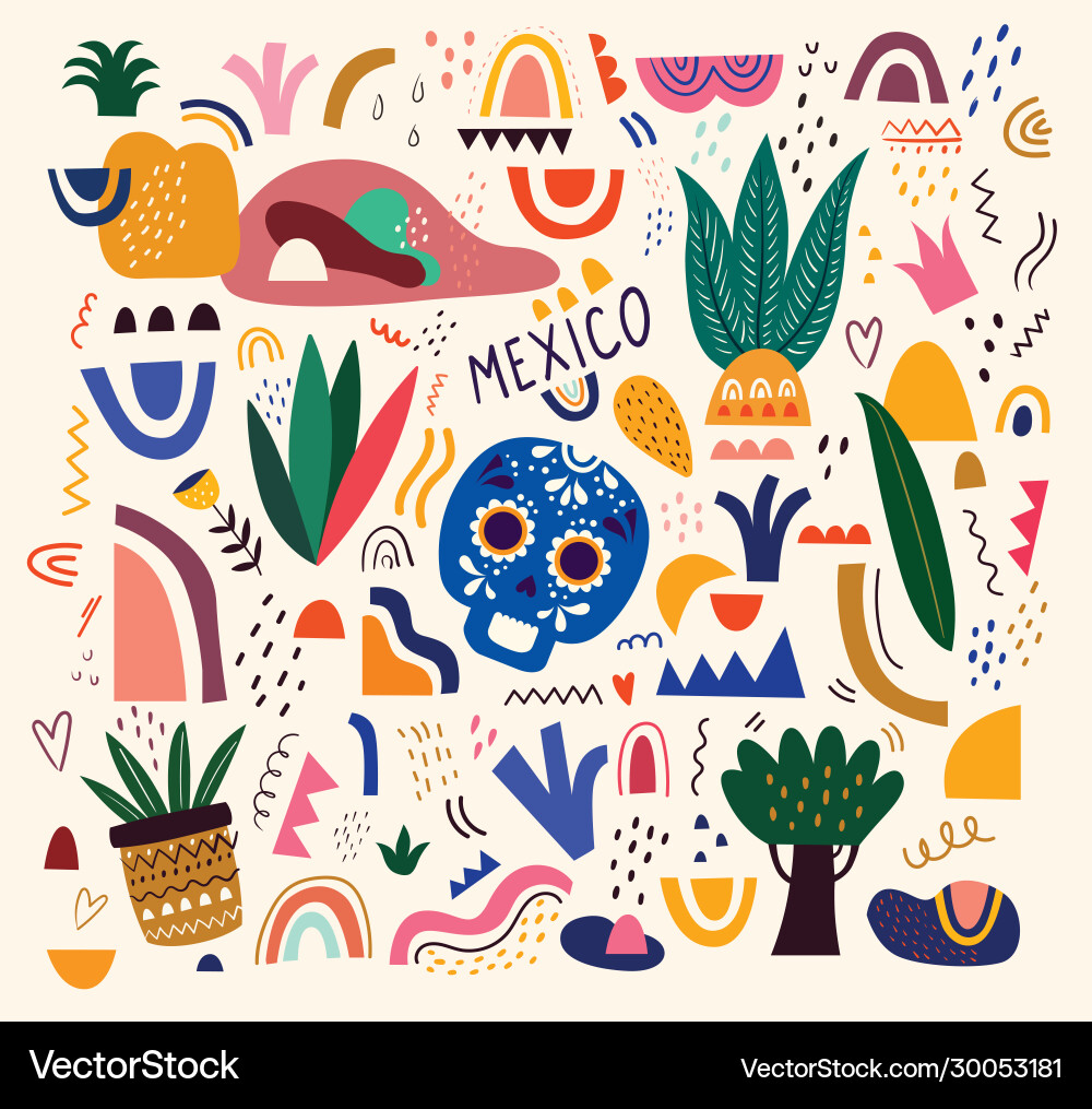 Mexican pattern Mexican pattern vector image