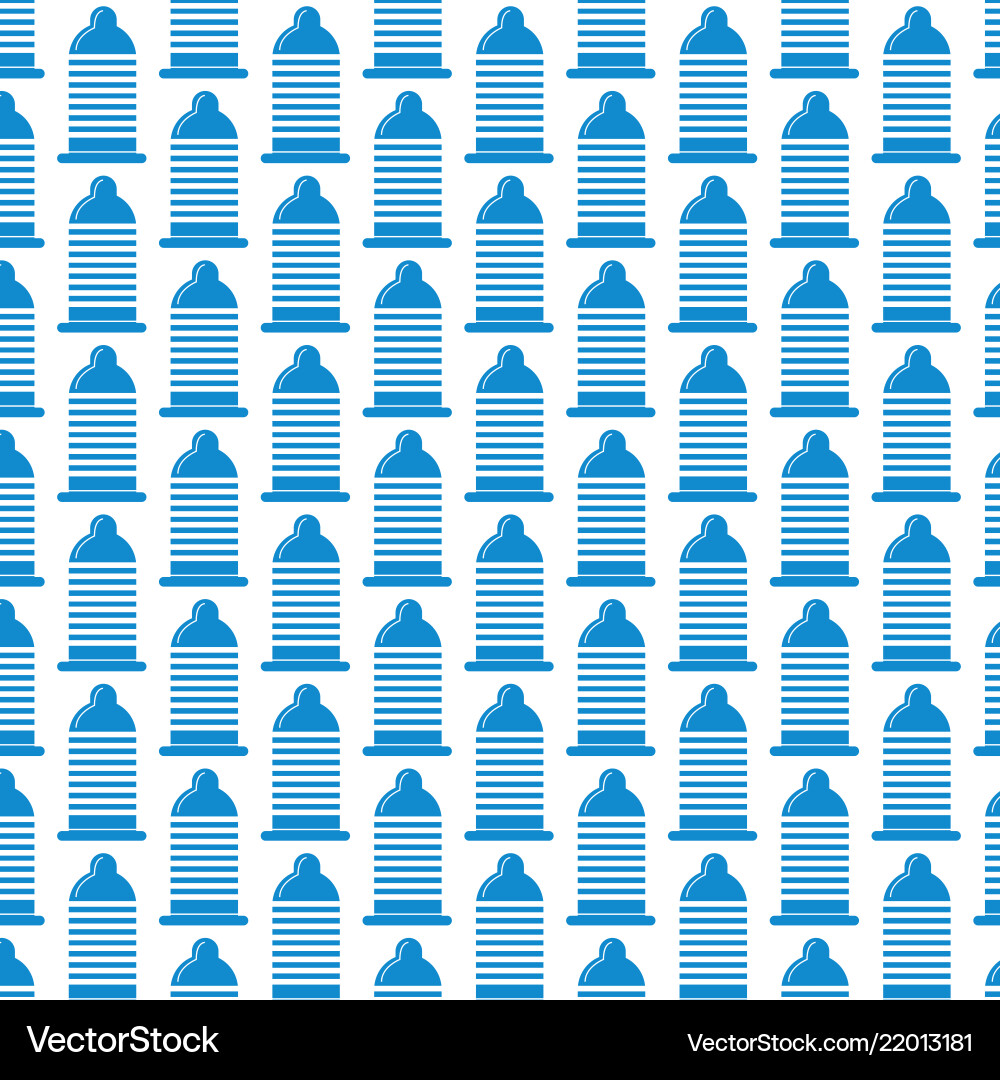 Pattern background condom icon Vector Image