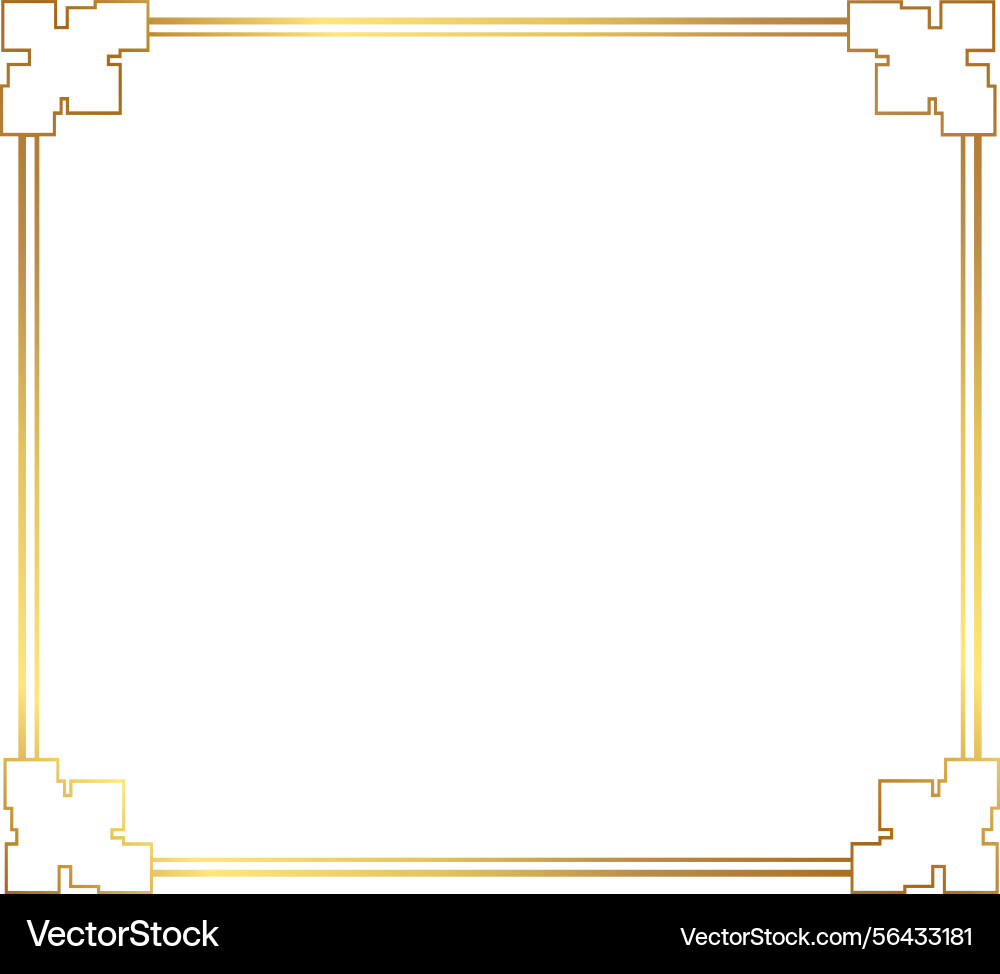 Rectangular frame vector image