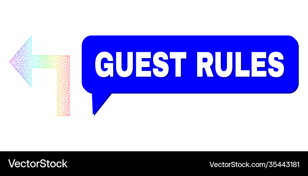 Spectrum net gradient turn left icon and guest Vector Image