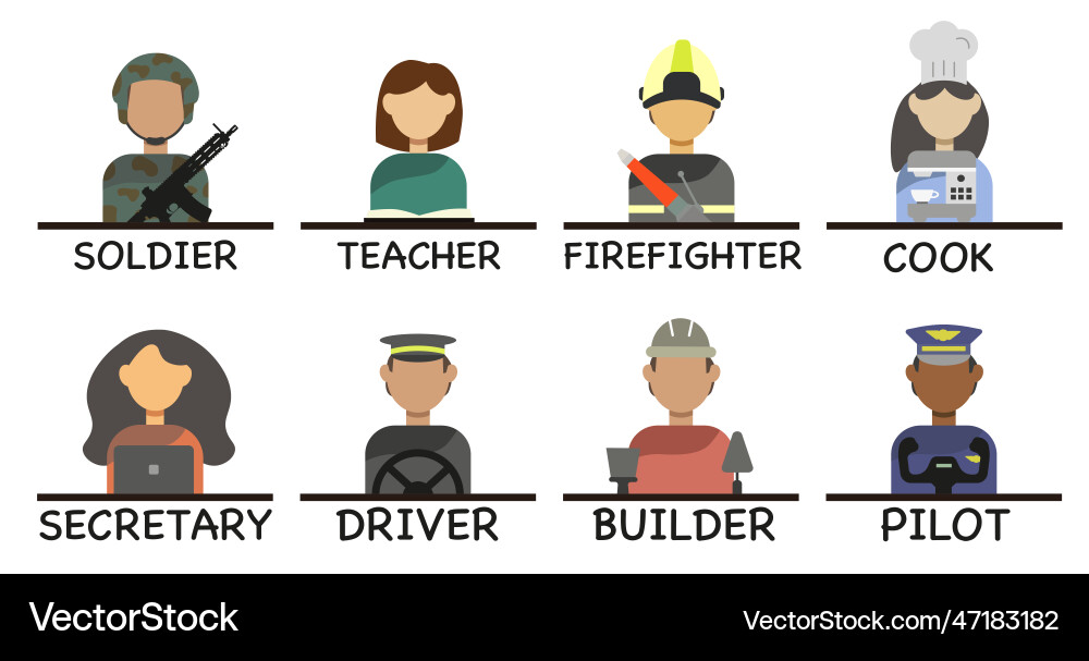 A group of people with different assignments A group of people with different assignments Vector Image