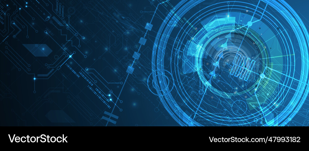 Abstract futuristic fade computer technology Abstract futuristic fade computer technology vector image