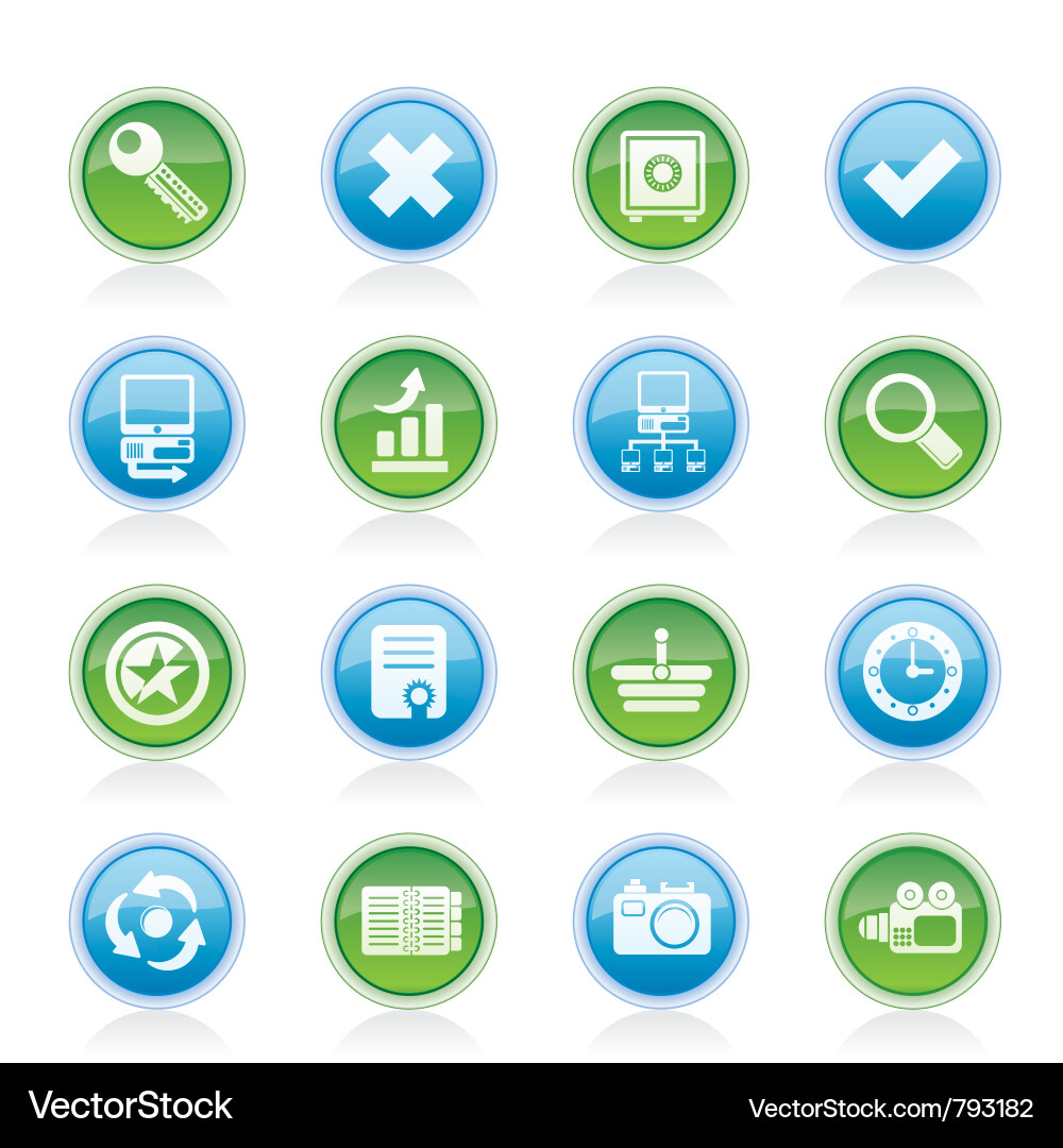 Internet and web site icons vector image