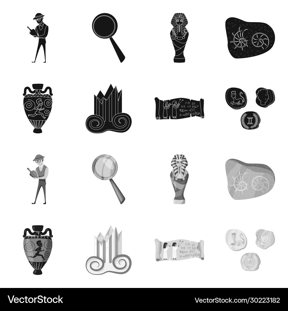 Isolated object story and items icon set Isolated object story and items icon set Vector Image