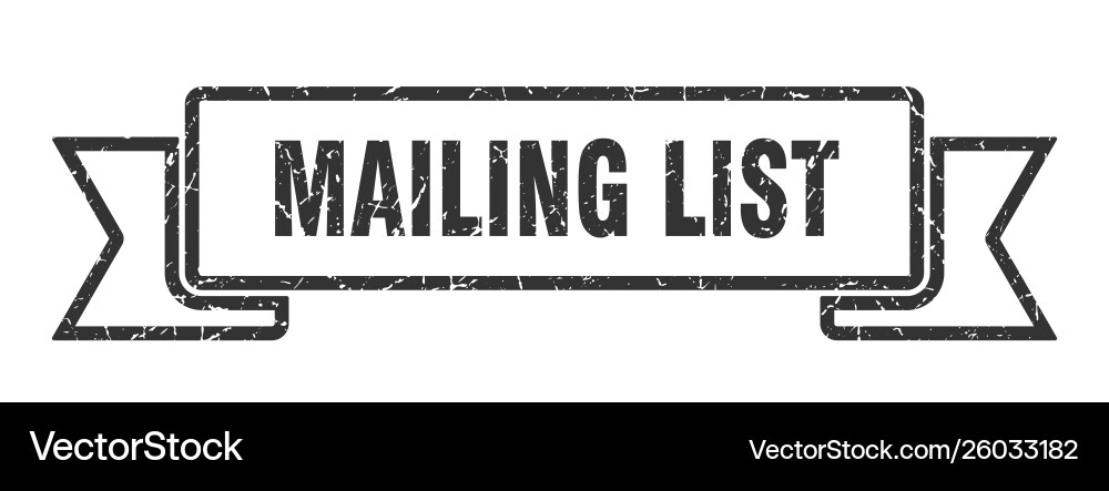 Mailing list Vector Image