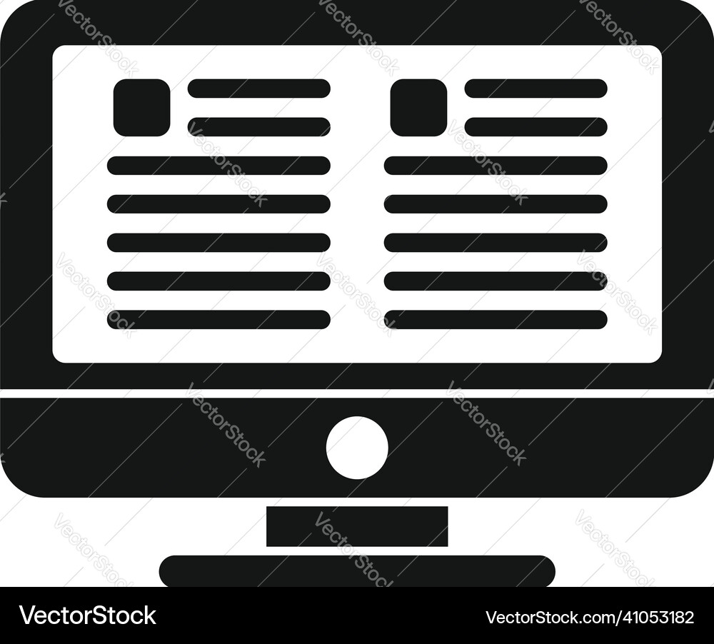 Monitor comparison icon simple scale Monitor comparison icon simple scale vector image