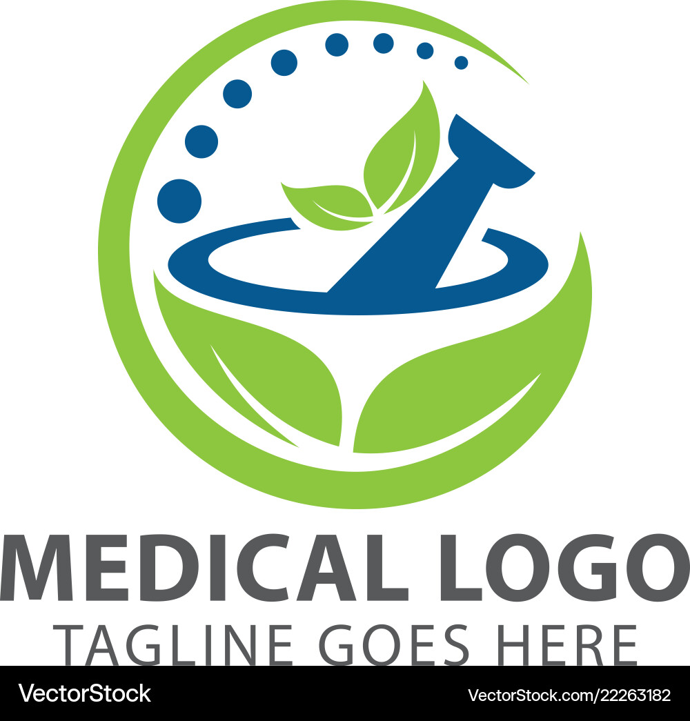 Pharmazeutisches Logo Pharmazeutisches Logo Vektorbild
