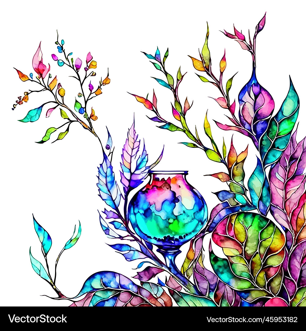 Regenbogen Blatt Alkohol Farbgrenze Regenbogen Blatt Alkohol Farbgrenze vektorbild