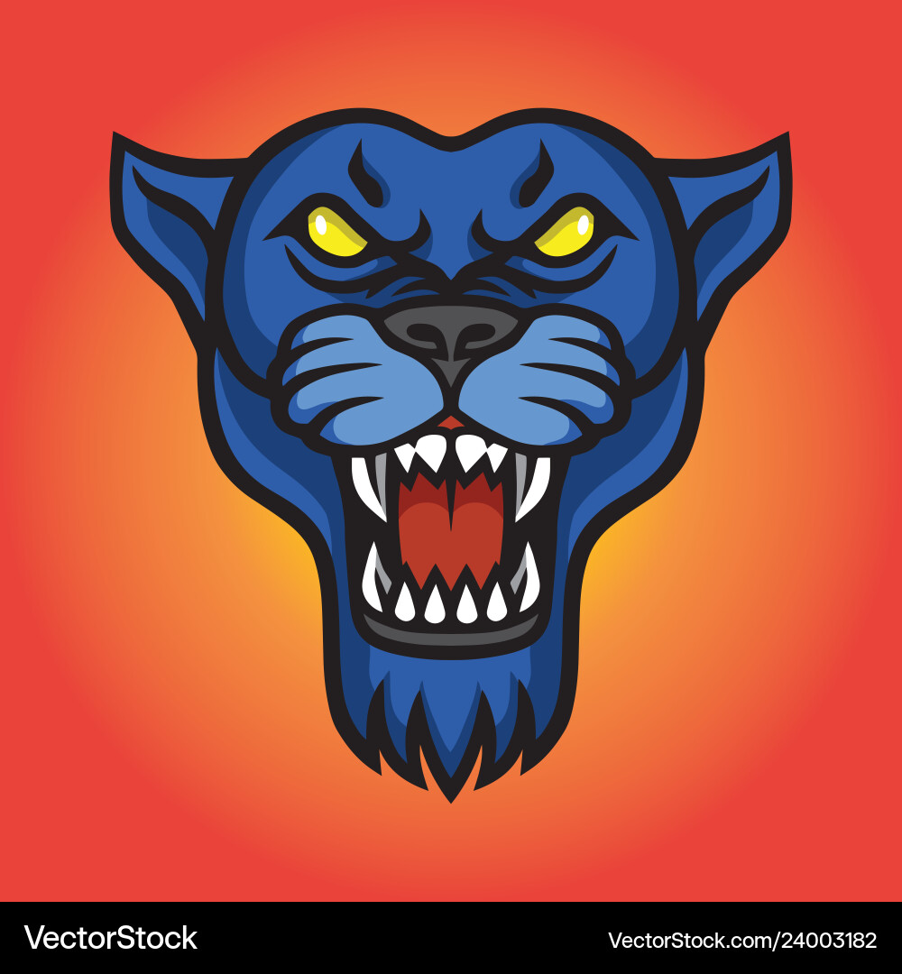 Roaring jaguar panther logo Roaring jaguar panther logo Vector Image