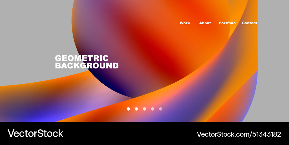 Web page design with geometric elements - circle Web page design with geometric elements - circle Vector Image