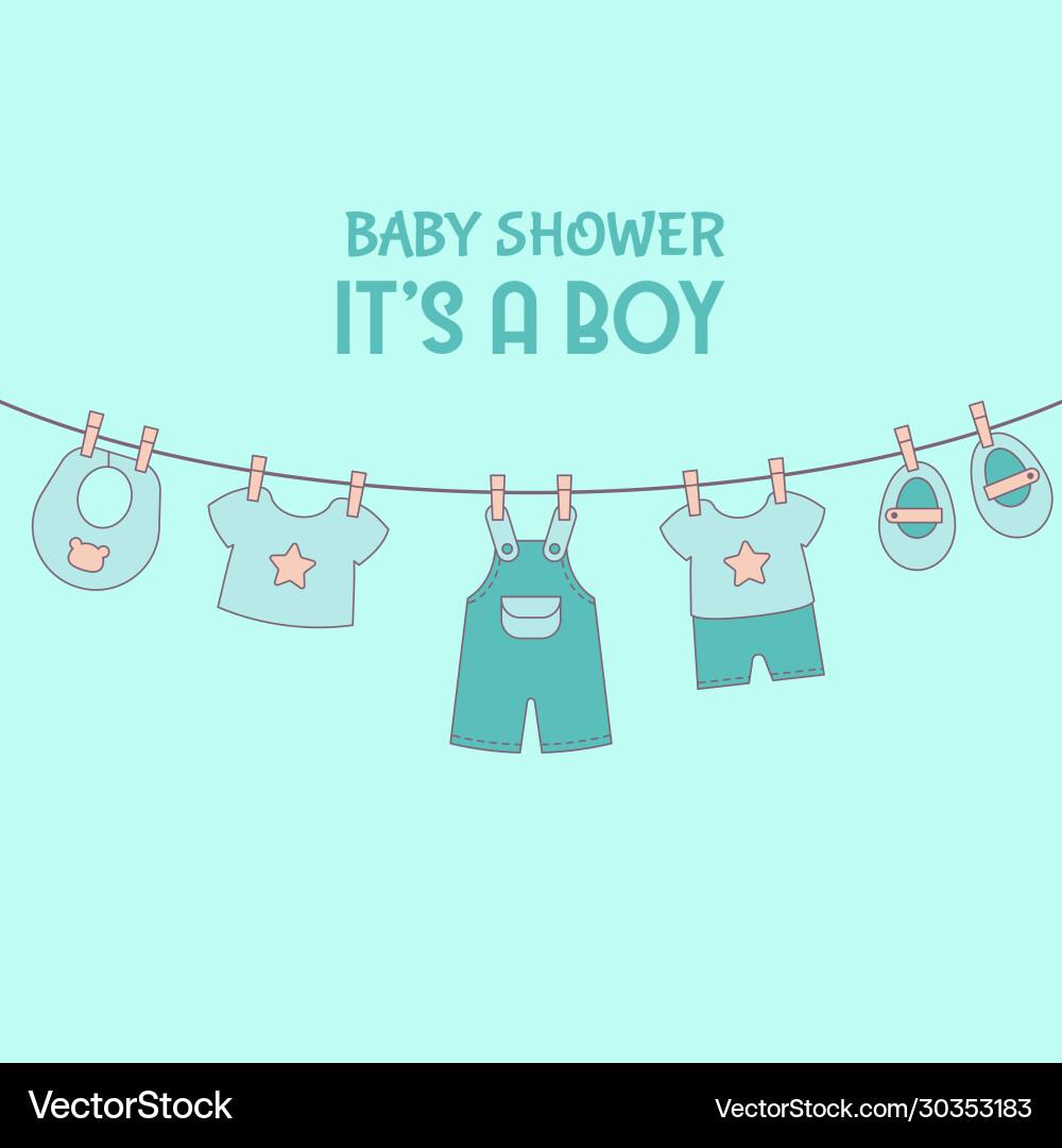 Babydusche Einladungskarte Babydusche Einladungskarte vektorbild