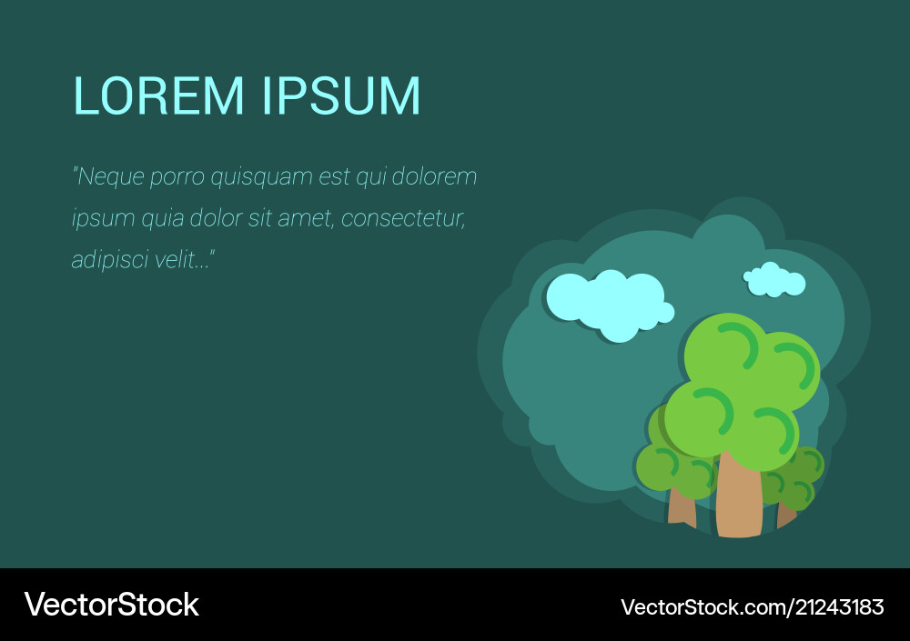 Background for presentation trees and clouds Background for presentation trees and clouds Vector Image