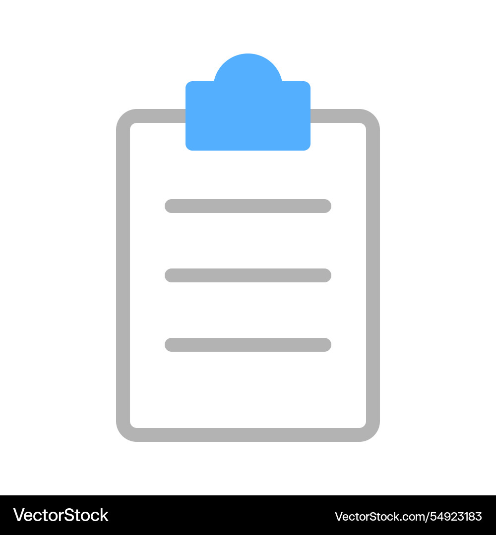 Clipboard icon concept of to do list notes Clipboard icon concept of to do list notes vector image