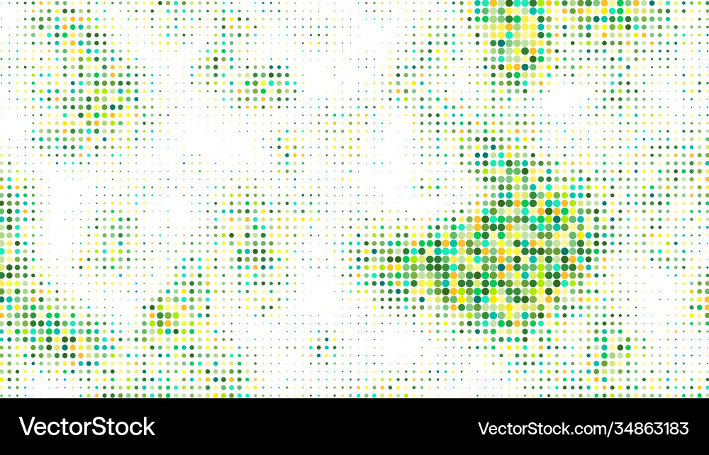 Colored dot array background isolated sea wave vector image
