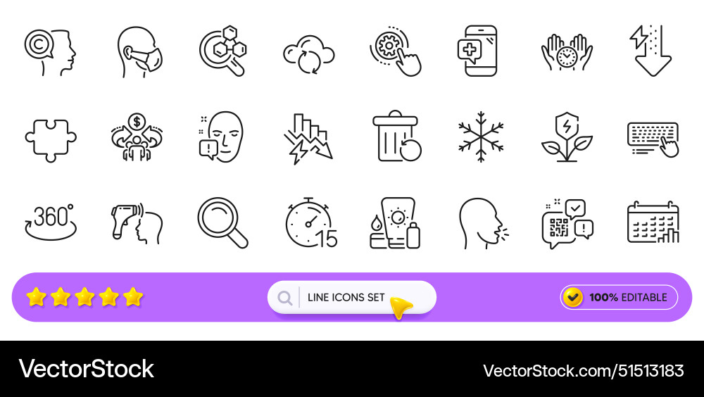 Computer keyboard face attention and cloud sync Computer keyboard face attention and cloud sync vector image
